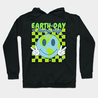 Earth Day Everyday Smile Face Happy Planet Anniversary C T-Shirt Hoodie